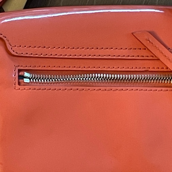 Dooney & Bourke Vibrant Melon Patent Leather Crossbody Bag - Picture 5 of 9